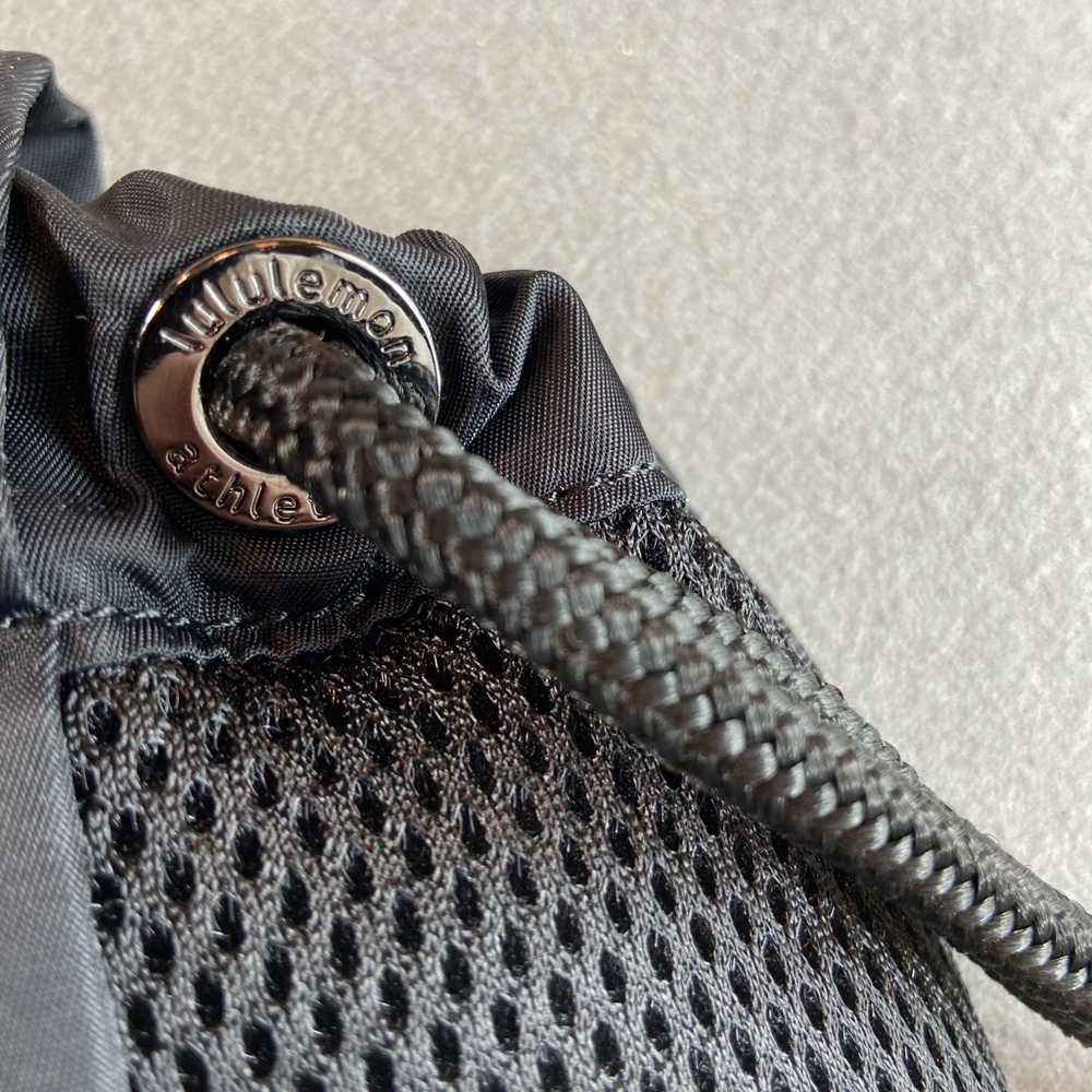 Lululemon Athletica Drawstring Backpack Black - image 3